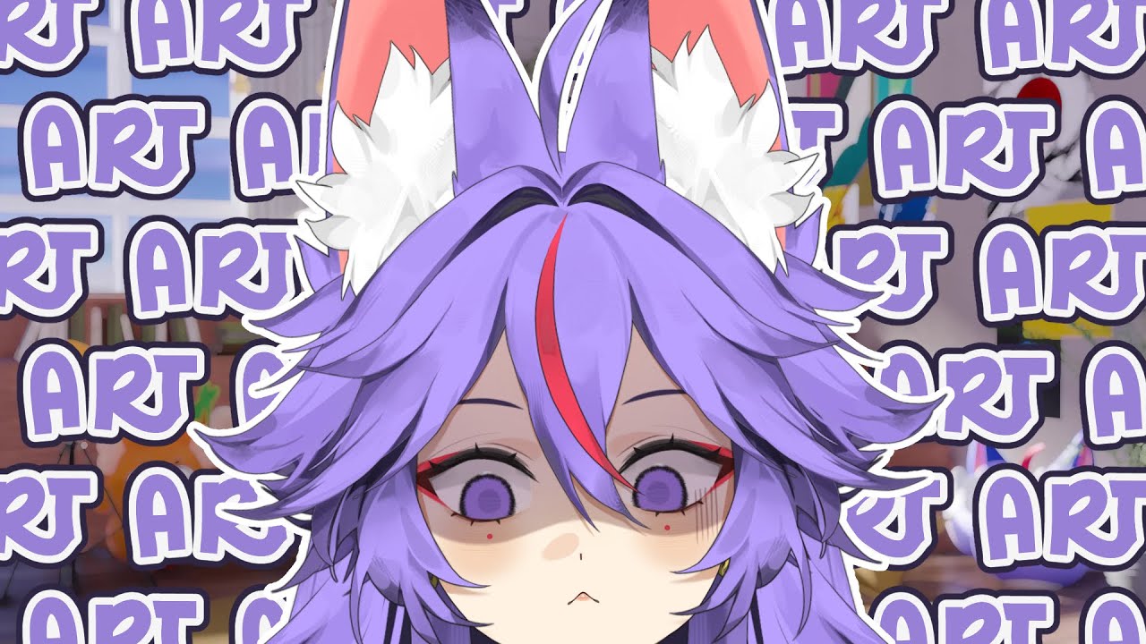 【ART】purple fox drawing lots 🦊
