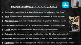 13/8 - Yr 10 History: 'The Holocaust - Source Analysis'