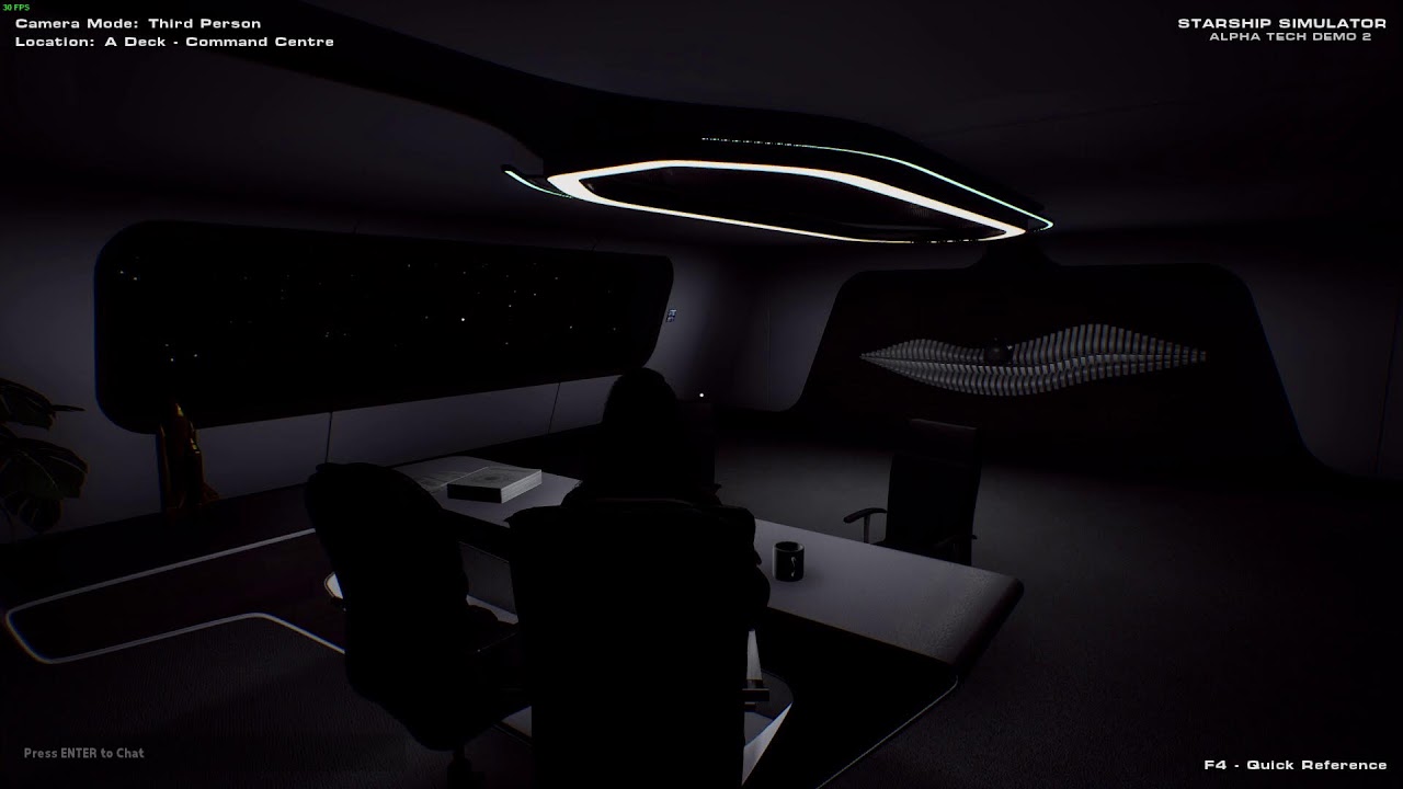 Star Ship Sim DEmo Test cold and dark start no chats