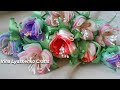 Шикарные цветы из органзы-ленты/Amazing ribbon flower/Flor de fita incrível/Flor de cinta increíble