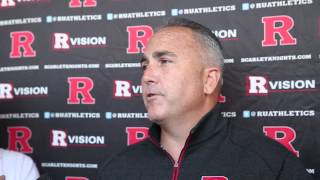 Rutgers Football Coach Kyle Flood Talks About Team Goals and Players
