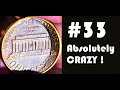 Absolutly amazing with a crazy error  penny coin roll hunt 33 indent reverse error 