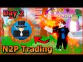 Noob to pro trading  day 2  i traded from nothing to 2x sabo  all star tower defense