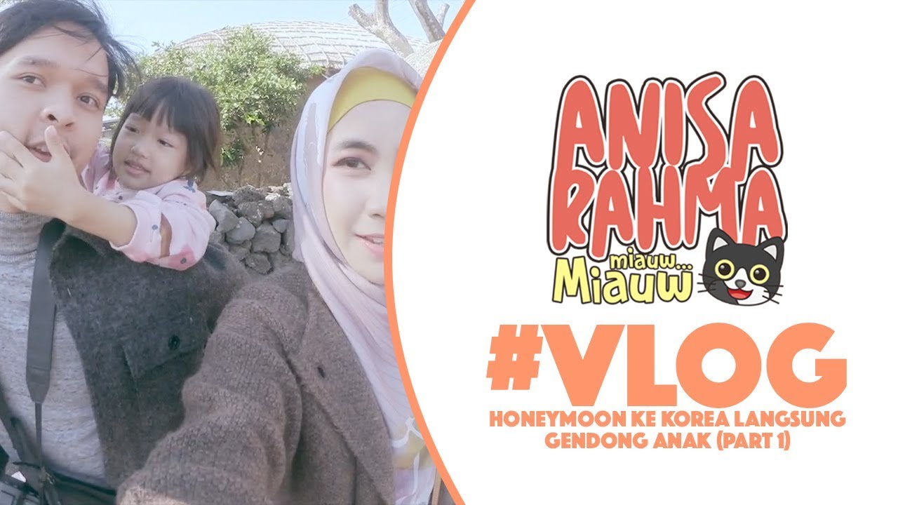 VLOG 72 HONEYMOON KE KOREA LANGSUNG GENDONG ANAK KOREA PART 1 Anisa Rahma