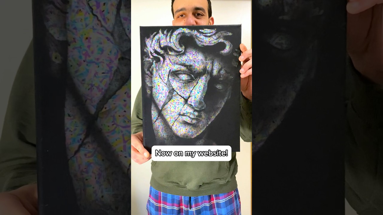 Sculpting a Statue out of a Painting - Fluid Art Statues 5 