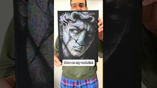 Sculpting a Statue out of a Painting - Fluid Art Statues 5 #shorts