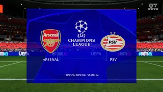 FC25 - Arsenal vs PSV | UEFA Champions League PlayOff Full Match | PS5 [4K60]