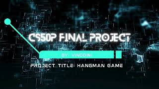 CS50P Final Project: Hangman Game
