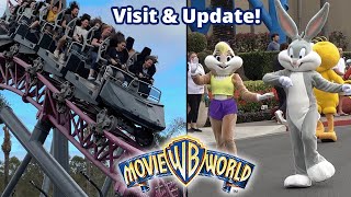 Movie World Park Visit & Update! How busy is MW right now? Queue Times & more!