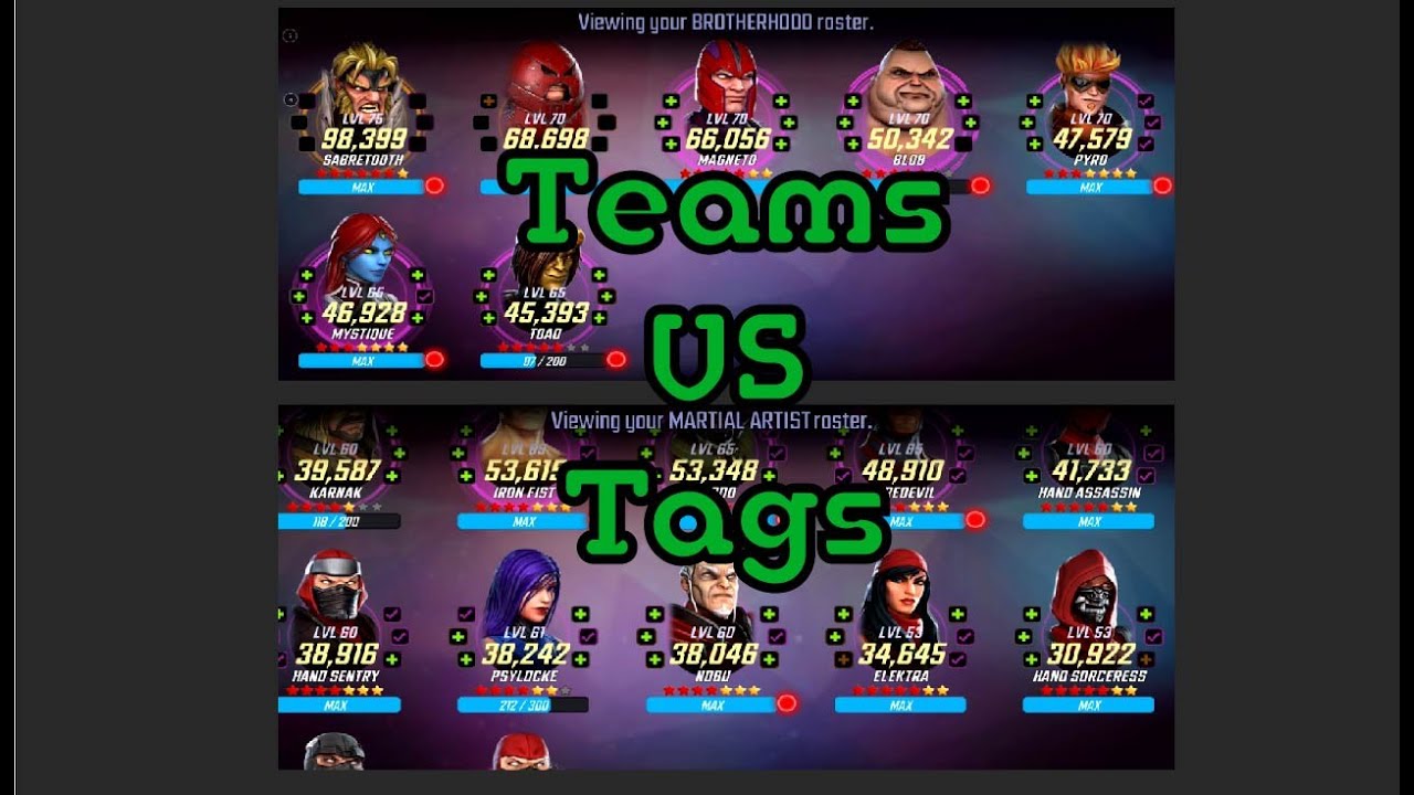 MSF Teams Vs Tags What Makes Characters work together? YouTube