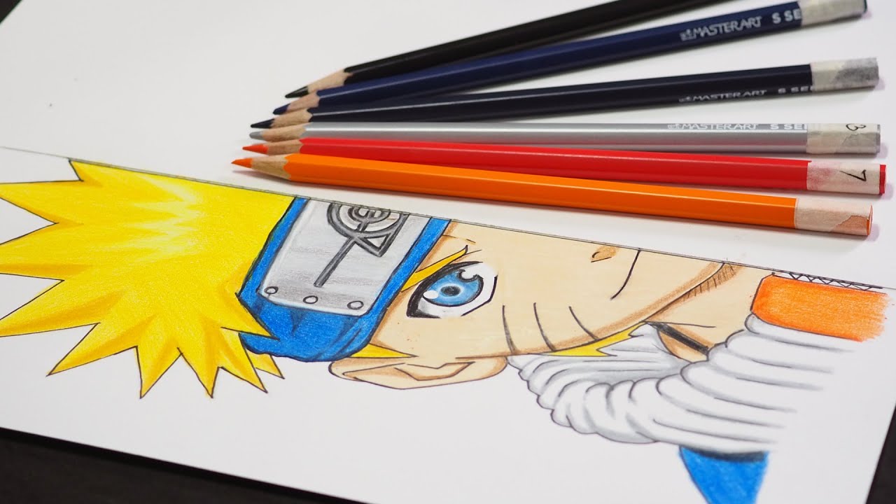 Naruto Uzumaki - Coloured Pencil (Video) by artbox99 on DeviantArt