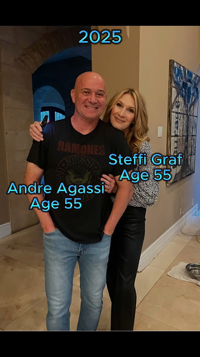 Andre Agassi and Steffi Graf than and now #legendary #90s #celebrity