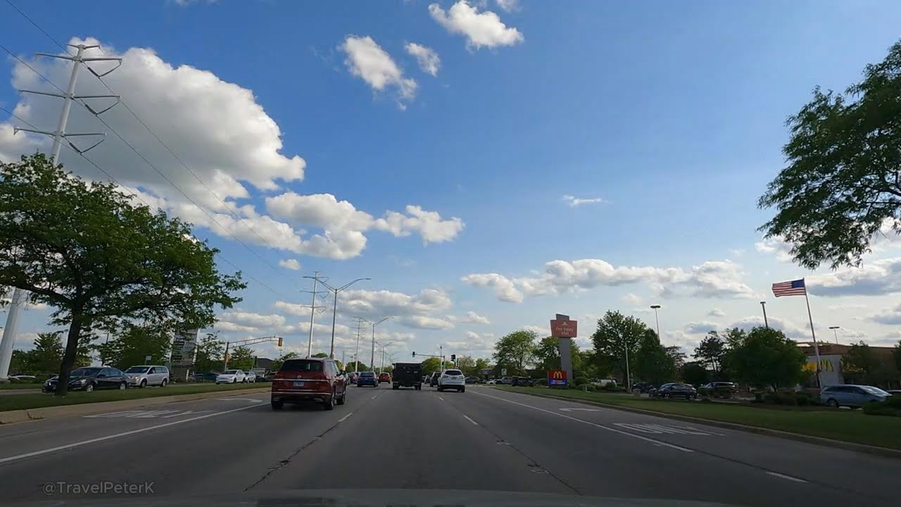 Driving from Aurora to Naperville Illinois - YouTube