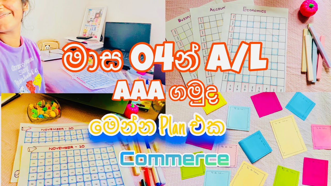 මාස 4න් A/L  AAAක් ගමුද? 👩‍🎓📚| තවම පරක්කු නෑ | මේක තමයි Plan එක 🫵😀| A/L motivation | 