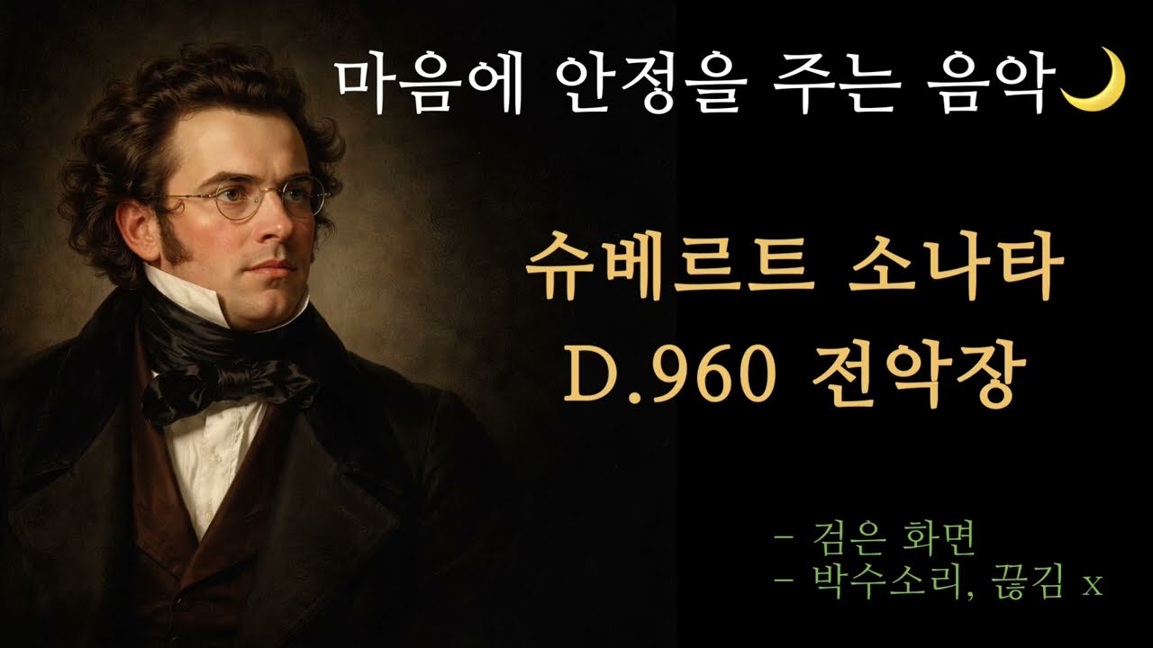 ✨마음에 안정을 주는 음악||위로 클래식||슈베르트 소나타||peaceful piano music||consolation classical music||schubert sonata