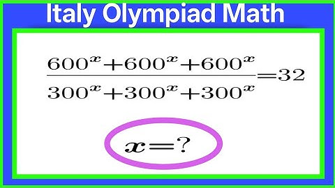 Italy  |   Tricky Algebra Olympiad Math problem | Brain buster Math | Can you solve this?