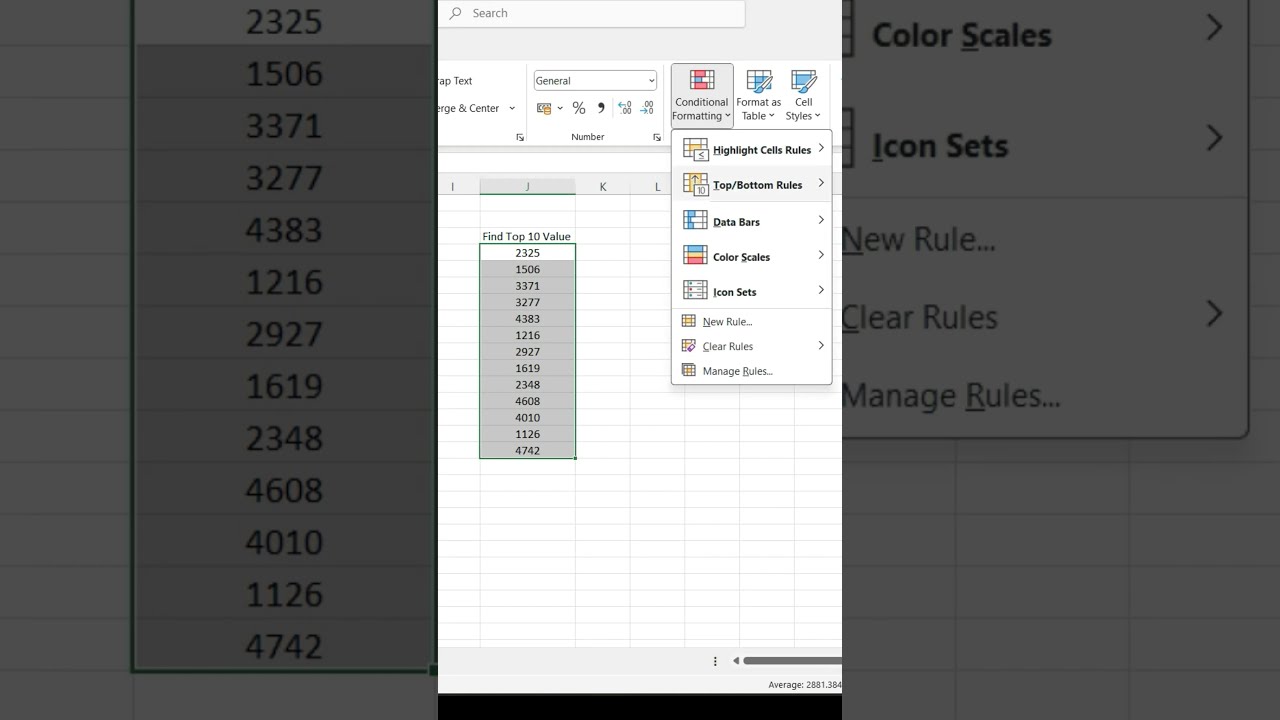 How To Fine Top 10 Value In Excel Exceltech Wfm