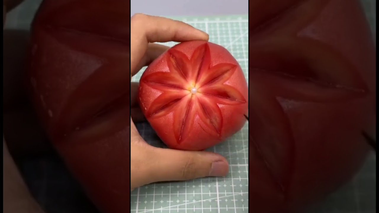 amazing tomato carving 