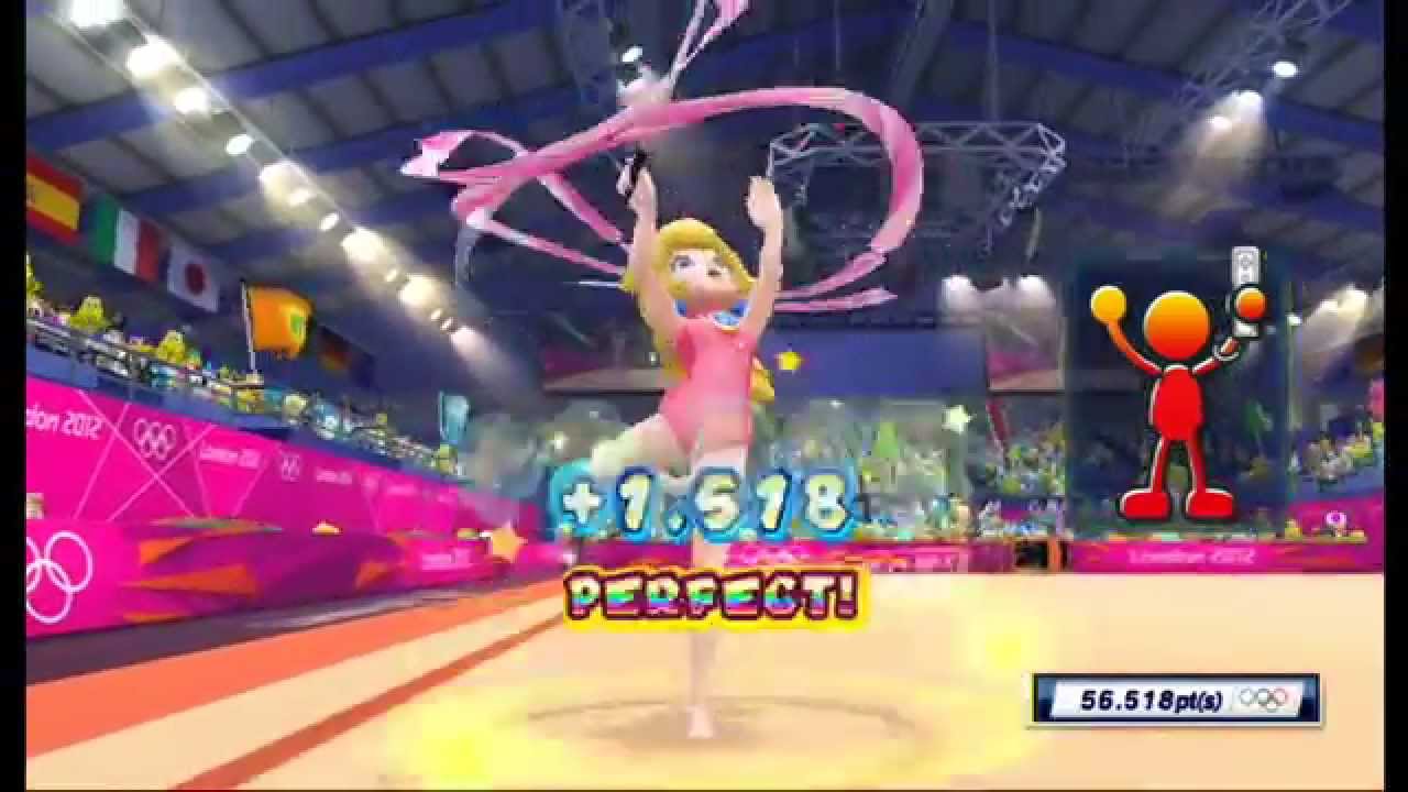 Mario & Sonic at the London 2012 Olympic Games: Rhythmic Ribbon (All 3 Songs) [1080 HD]