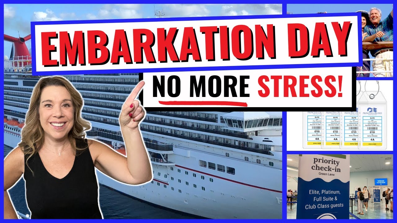 10 WAYS TO HAVE A PERFECT CRUISE EMBARKATION DAY *NEW Stress-free Tips*