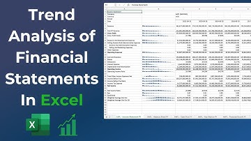 Trend Analysis of Financial Statements on Excel for Stocks