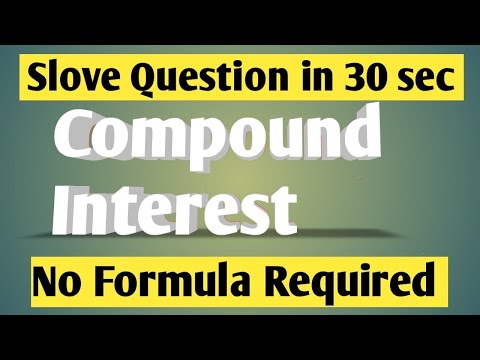 Compound Interest without using Formula/ Easy method/ shortcut 