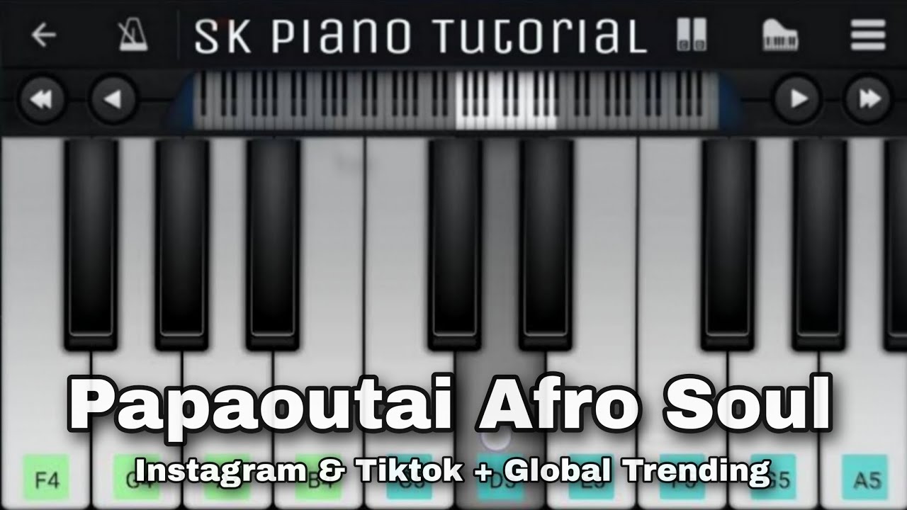 Papaoutai (Afro Soul) (PIANO TUTORIAL) | Stromae | Mikeeysmind | Tiktok Trending Version