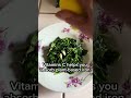 Why Add Lemon to Greens #shorts #cleaneating #nutritiontips #healthyeating #plantbased #spinach