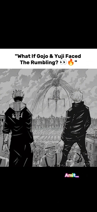 “Gojo Yuji Walk Into Attack on Titan Universe… 💀” #jjk #aot #gojo #rumbling #memes