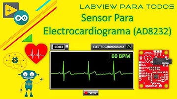 Electrocardiógrafo con el sensor AD8232//Sensor Para Electrocardiograma AD8232 con LabVIEW y Arduino