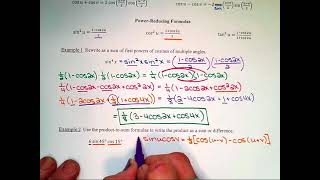 Algebra w/Trig Section 6-5 (part 2) Video Notes