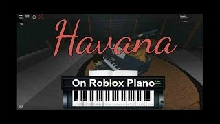 Havana on Roblox Piano