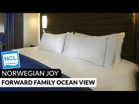 Norwegian Joy Forward-Facing Family Oceanview walkthrough tour