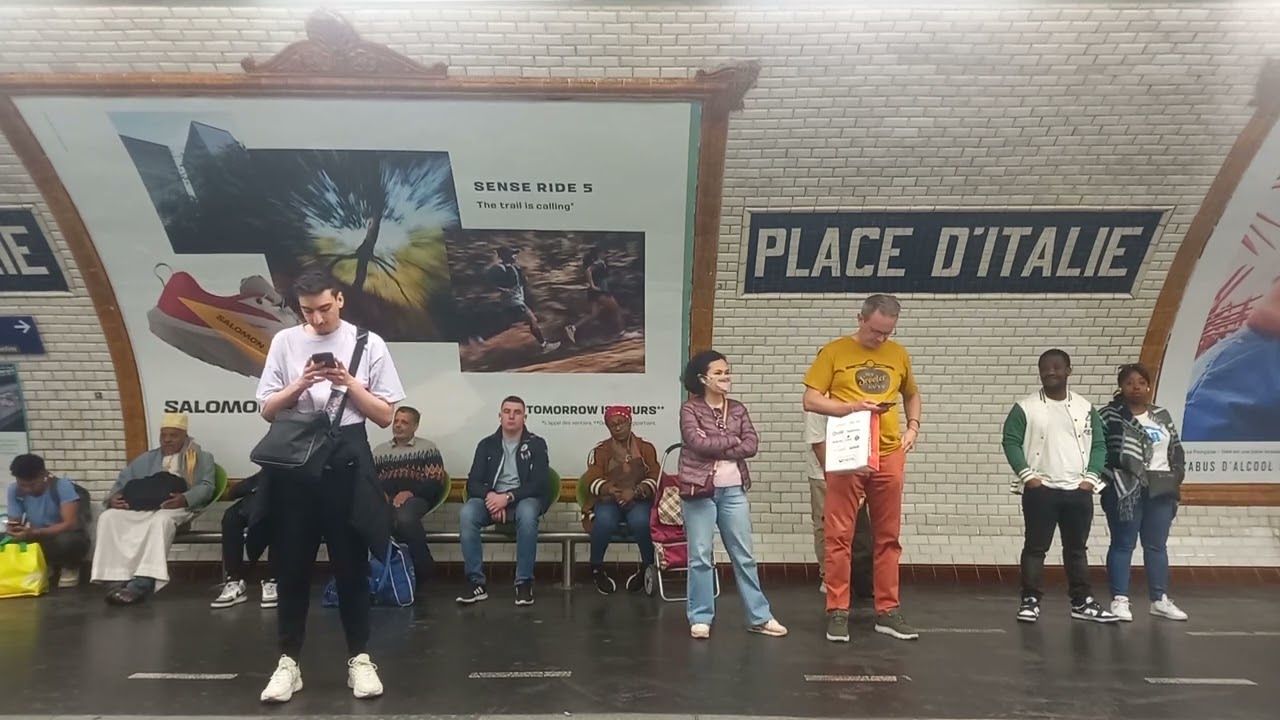 Métro Ligne 7 - Voyage qu'un MF77 IDFM Trajet Villejuif P. V. Couturier - Chaussée d'Antin Lafayette