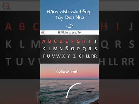 Video Bảng chữ cái TIẾNG TÂY BAN NHA #spanishquickhack - youtube
