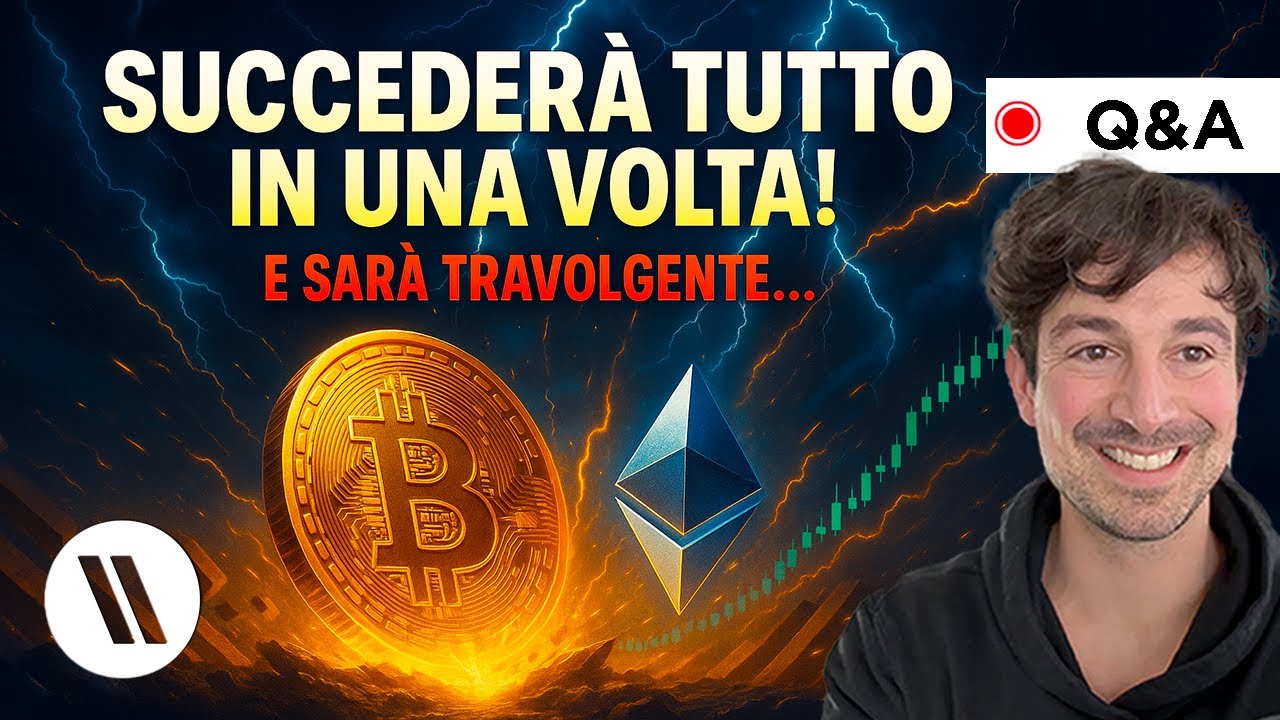 BITCOIN, CRYPTO: SUCCEDERÀ TUTTO IN UNA VOLTA! (E SARÀ TRAVOLGENTE...)