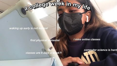 college week in my life as a computer science student
