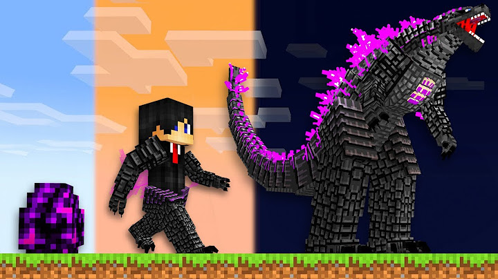 Minecraft, But I Become Godzilla!