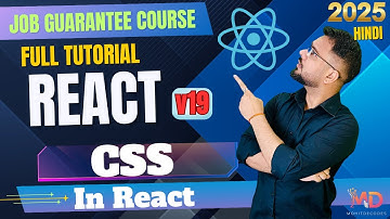 React 19 Tutorial in Hindi #25 - CSS in ReactJS