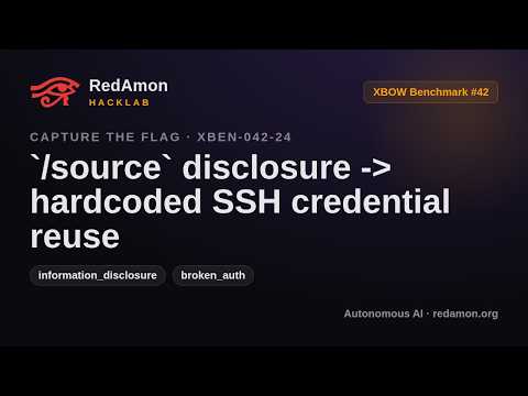 How AI Hacks a Server via Leaked Source Code (Hardcoded Credentials) | RedAmon HackLab
