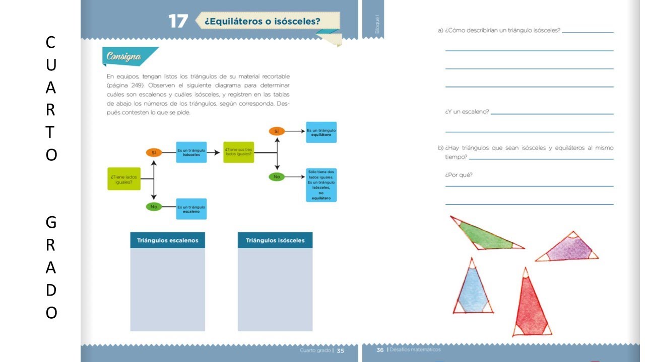 Desafios Matematicos 4to Grado Pagina 35 Equilateros O Isosceles Youtube