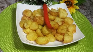 ميني بطاطس مسلوقة و محمرة للفطار أو العشا ## لووووز ##  Mini fried botatos ##