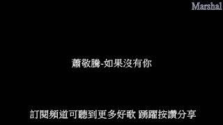蕭敬騰-如果沒有你 『如果沒有你 我在哪裡 又有甚麼可惜』 【動態歌詞】 Marshal