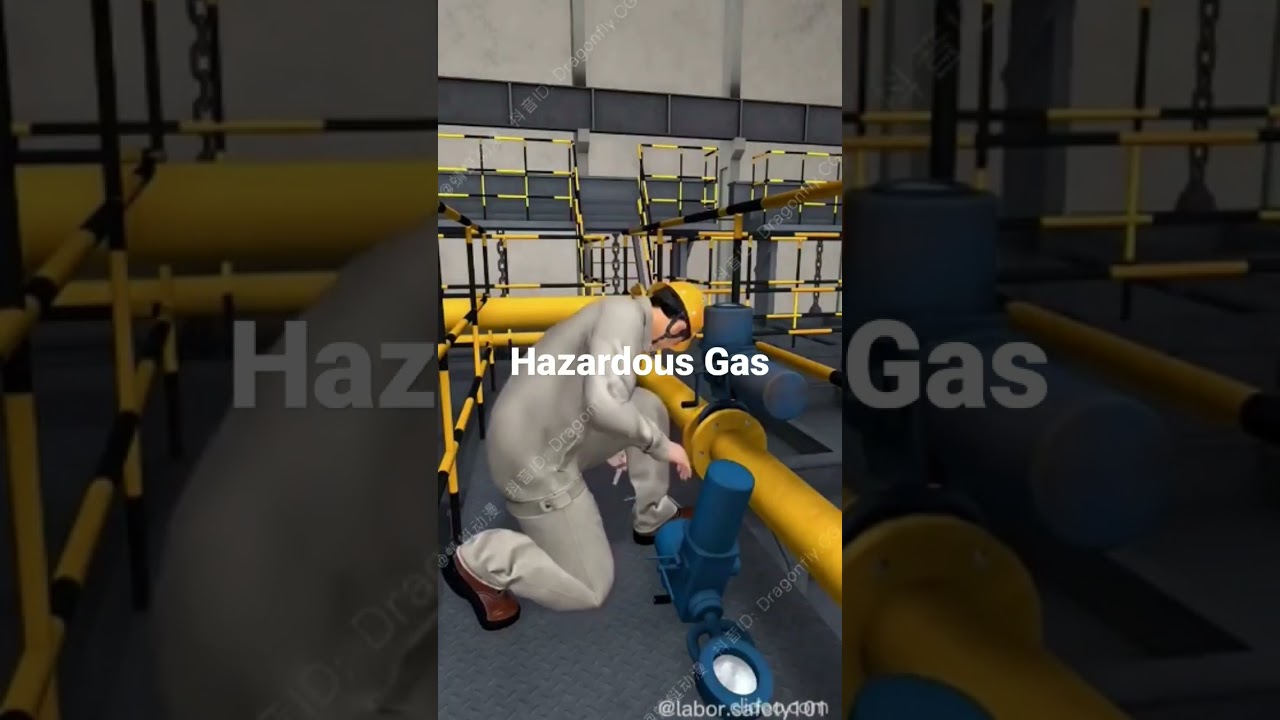 Don’t work without taking Protection Against Hazardous Gas & vapors//