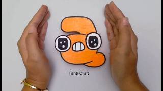 Paper Craft | Lowercase French Alphabet Lore a-z