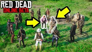 21 PLAYER FIGHT CLUB in Red Dead Online! RDR2 Online Custom Lobby Funny Moments!