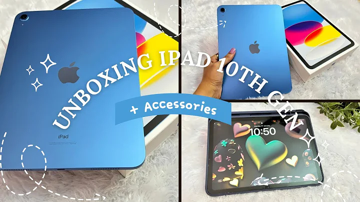 📦iPad 👨‍💻 10th Gen (Blue) 💙 256gb Unboxing + Accessories ✍️