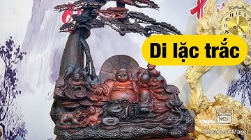 Tượng gỗ di lặc ngồi tùng gỗ trắc - TƯỢNG GỖ NGUYỄN HỒNG 0987336318