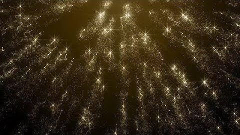 Gold Particles Rising Stars Loop Stock Motion Graphics