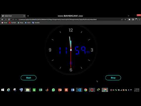 Create Hybrid Clock Using HTML, CSS, JAVASCRIPT